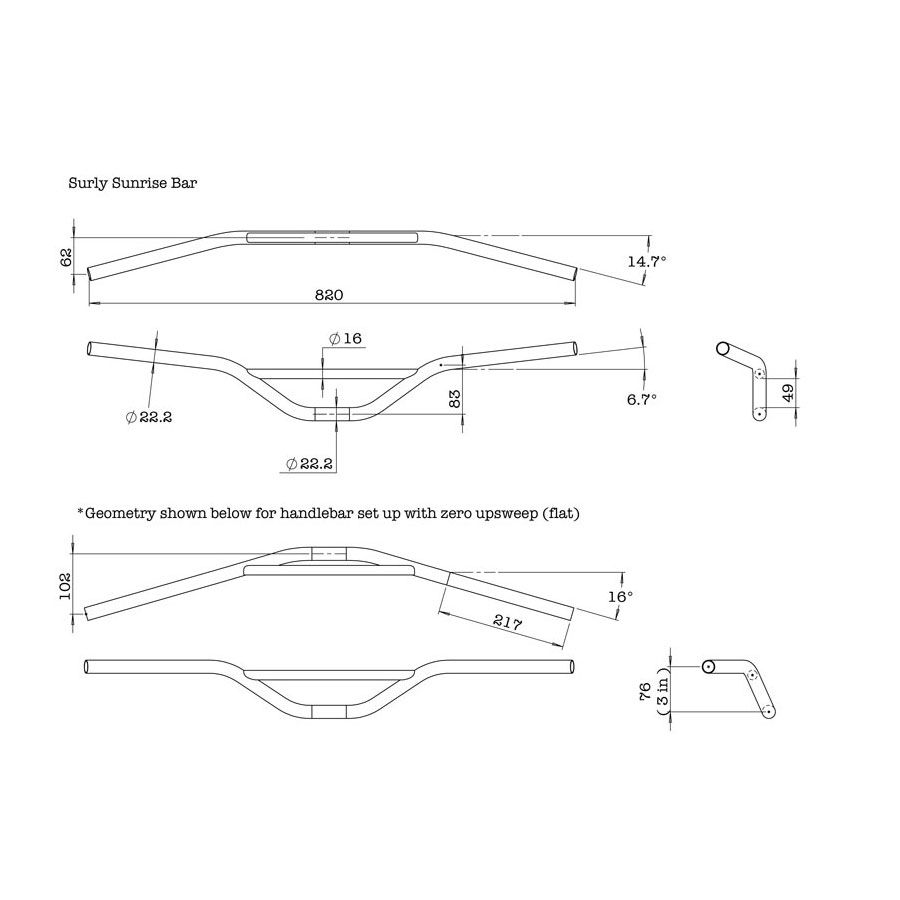 Surly sunrise discount handlebar for sale