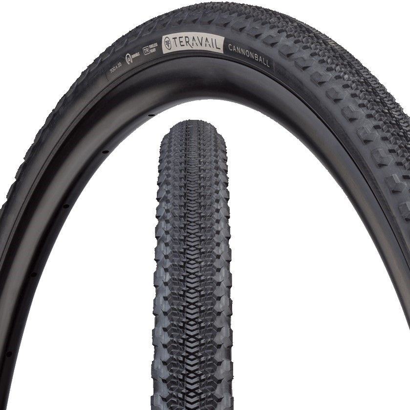 *TERAVAIL* cannonball tire (black)