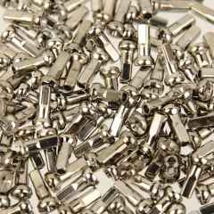 *PHILWOOD* brass nipple (silver)