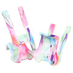 *MASH* nylon double toe clips (floral)