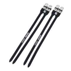 *MASH* MKS × MASH leather double toe straps (black)