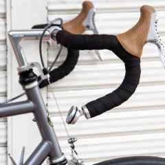 *BERTHOUD* bar-end mirror and matching plug (silver)