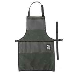 *ILE* work apron (waxed/forest body/grey pocket)