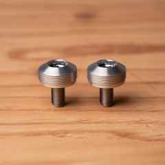 *BLUE LUG* bumpy crank cap set (silver)