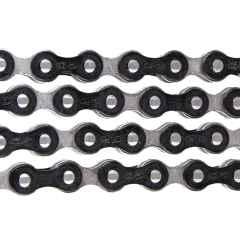 *IZUMI* jet black bicycle chain (silver)