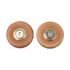 *BERTHOUD* leather bar plugs (natural)