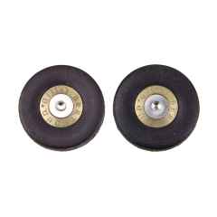 *BERTHOUD* leather bar plugs (black)