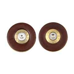 *BERTHOUD* leather bar plugs (brown)