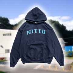 *NITTO×BLUE LUG* hoodie (college logo/navy)