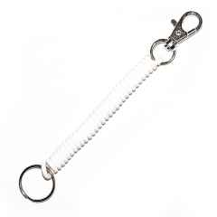 *SUPER COIL* clip on key coil (white)