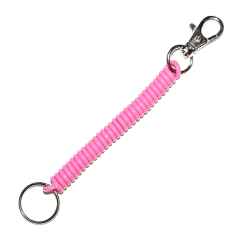 *SUPER COIL* clip on key coil (light pink)
