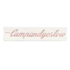 *CAMP AND GO SLOW* die cut sticker 9inch (brown)