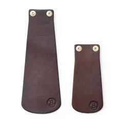 *BERTHOUD* leather mud flap set (brown)