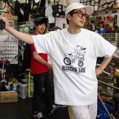 *BLUE LUG* riding ace t-shirt (white)