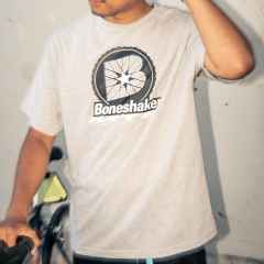 *BONESHAKER MTB* B-wheel t-shirt (grey)