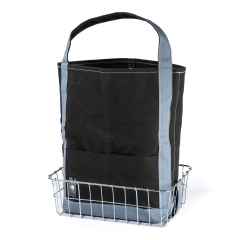 *TEMBEA* basket tote for 137 (charcoal/aqua grey)