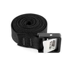 *AUSTERE MANUFACTURING* 3/4inch black cam strap (black/raw)