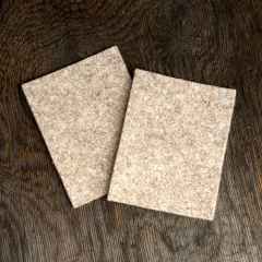 *RIVENDELL* wool felt grips (brown/pair)