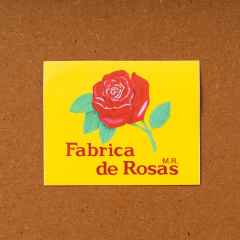 *FABRICA DE ROSAS* caja mazapan sticker