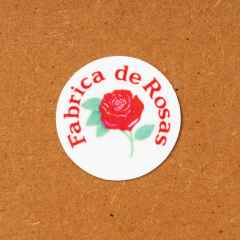 *FABRICA DE ROSAS* round mazapan sticker