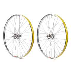 *CRUST BIKES* rim brake wheelset (polish/100/130mm)