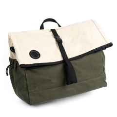 *FAIRWEATHER* brompton bag (wax natural/olive)