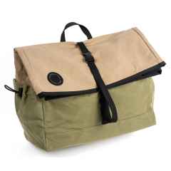 *FAIRWEATHER* brompton bag (wax mocha/green)