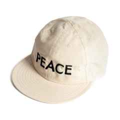 *PEACE SPORTS* peace world cap (white/text)