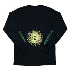 *BLUE LUG* noise long sleeve t-shirt (black)