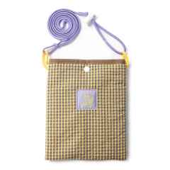 *BLUE LUG* mini sacoche (padding yellow check)