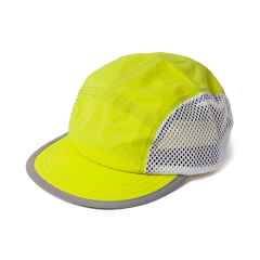*BLUE LUG* bicycle duckbill cap (lime/mesh)