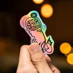 *BLUE LUG* chug-a-lug sticker (hologram)
