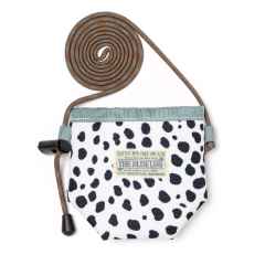 *BLUE LUG* can cooler pouch (dalmatian/slate blue)