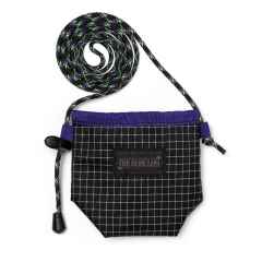 *BLUE LUG* can cooler pouch (rip black/purple)