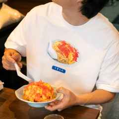 *CHUKA TACHINAMI x BLUE LUG* omucha t-shirt (white)