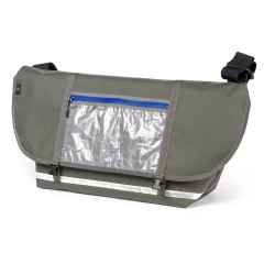*BLUE LUG* the messenger bag (custom/asphalt gray/reflector)