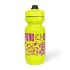 *ROAD HOLES* bikecolage water bottle (yellow green)