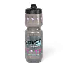*CRUST BIKES* disco water bottle (smoke)