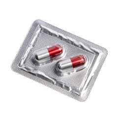 *ANALOG PILL* capsule cable end cap (red/silver)