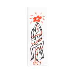 *GHOOOST* transfer sticker (hug)