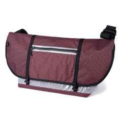*BLUE LUG* the messenger bag (custom/grid rip/burgundy)