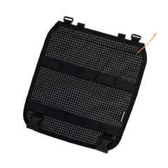 *FAIRWEATHER* handlebar bag ADV detachable flap (grid/black)