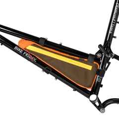 *FAIRWEATHER* frame bag for bike friday (cordura/brown/orange)