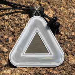 *CAMP AND GO SLOW×BLUE LUG* triangle reflector (eastern rattler)