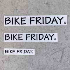 *BIKE FRIDAY* logo decal (black)