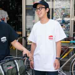 *BLUE LUG* house pocket t-shirt (white)