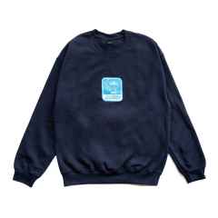 *BONESHAKER MTB×BLUE LUG* gearhead sweat (navy)