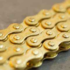 *IZUMI* plain ted chain (gold) 