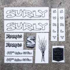 *SURLY* krampus new frame decal set (white)