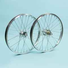 *CRUST BIKES* dynamo&rim brake 20" wheelset (polish)